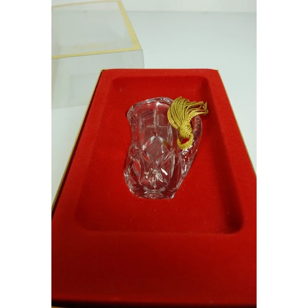 Gorham Mini Lady Anne Pitcher Christmas Ornament Made in Germany w/ Gold Tassel